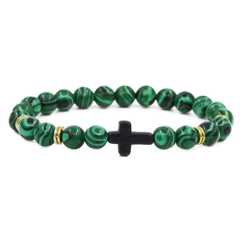 Brazalete de cuentas cruzadas al por mayor